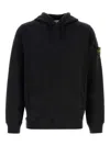 Stone Island Oversized Hoodie With Raglan Sleeves In Black