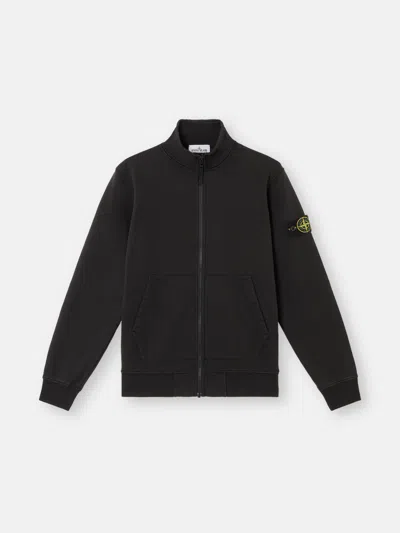 Stone Island 6100643 Organic Cotton Fleece In Black