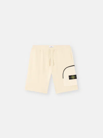 Stone Island 6200002 Cotton Fleece In White