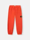 Stone Island Loose-fit Joggers With Pockets And Elasticated Cuffs In Red