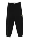 Stone Island Classic Badge Sweatpants In Black