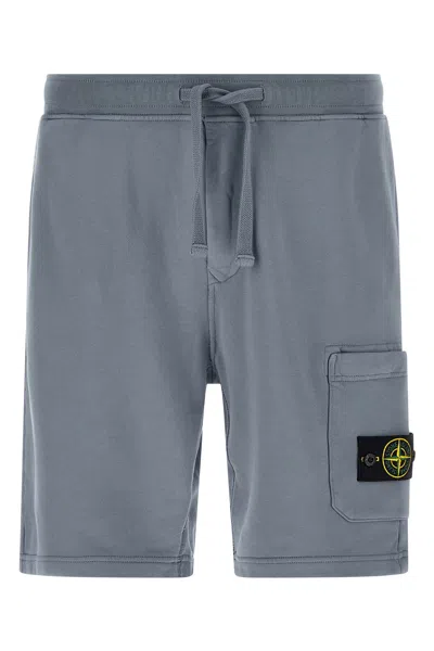 Stone Island 6200011 Mens Bermuda Shorts Back Pockets In Gray