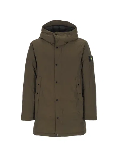 Stone Island 7100006 Micro Reps Parka In Green