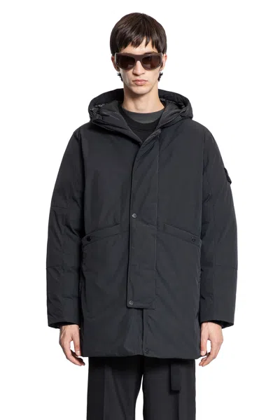 Stone Island 7100008 Padded Parka In Black