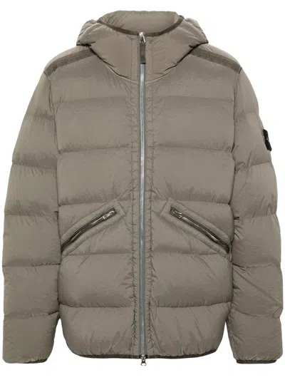 STONE ISLAND DOWN JACKET,811543128 V0075 OLIVE GREEN