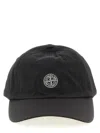 Stone Island Logo Patch Six-panel Cap In Gray