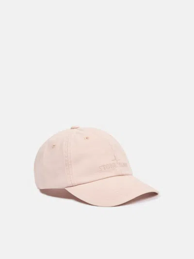 Stone Island 9100002 Brushed Cotton Gabardine In Antique Rose