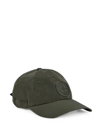 Stone Island S0075 Nylon Cap In Black
