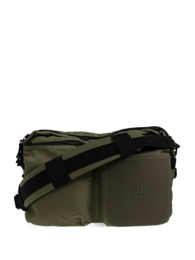Stone Island 9200006 Nylon Panama Cross Body Bag In Pink