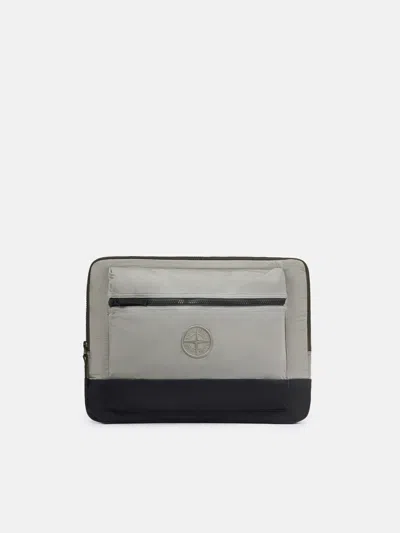 Stone Island 9200008 Nylon Metal In Econyl In Pearl Grey