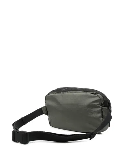 Stone Island 9200014 Coated Nylon Metal In Econyl® Belt Bag With Zip Pocket And Compass Patch In Gray