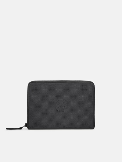 Stone Island 9200017 Rubberised Silicone In Lead Grey