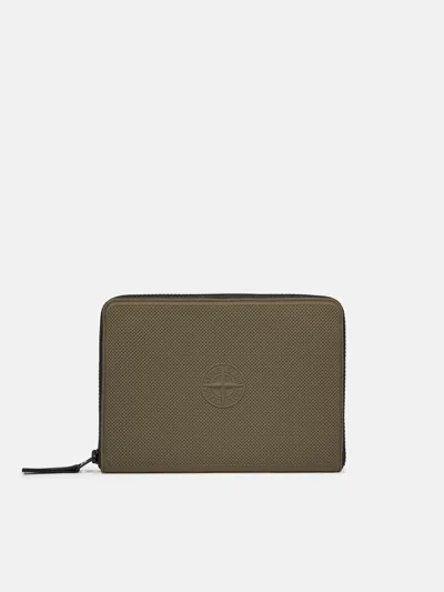 Stone Island 9200017 Rubberised Silicone In Military Green