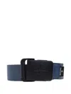 Stone Island 9300001 Logo-plaque Belt In Blue