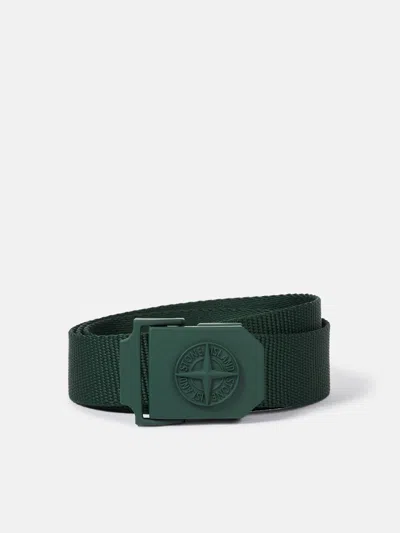 Stone Island 9300003 Tape Belt In Green