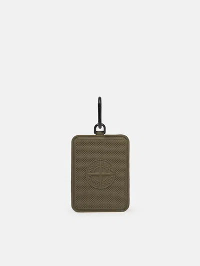 Stone Island 9500002 Rubberised Silicone In Military Green