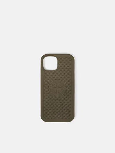 Stone Island 9500004 Rubberised Silicone In Military Green