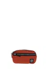 Stone Island Adjustable Belt Bag With Front Logo In Orange