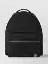 Stone Island Adjustable Strap Logo Backpack With Multiple Pockets