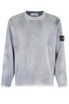 Stone Island Oversized Crewneck Jumper In Gray