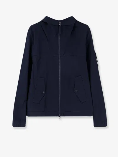 Stone Island All-weather Cotton Canvas S.i. Ghost Jacket In Blue