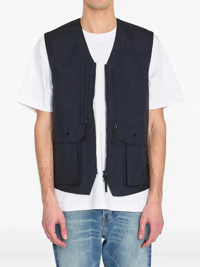 Stone Island Angled Hand Pockets Concealed Zip Two-way Flap Pockets Jacket In White