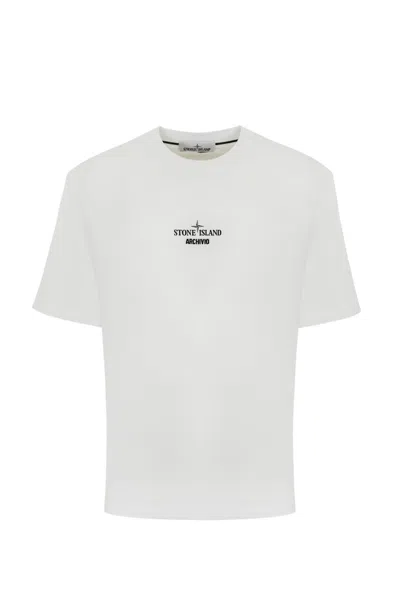 【関税＆送料込み】Stone  Archive Logo Cotton T-Shirt stone-island-archive-cotton-t-