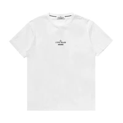Pre-owned Stone Island Archive T-shirt 'white' | Men's Size Xxxl
