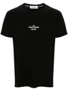 Stone Island Regular Fit Graphic T-shirt With Archivio Print In Black