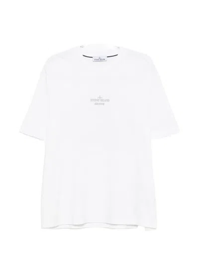 Stone Island Archivio Graphic-print T-shirt In White