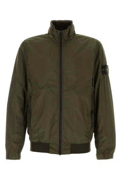Stone Island Army Green Nylon Jacket