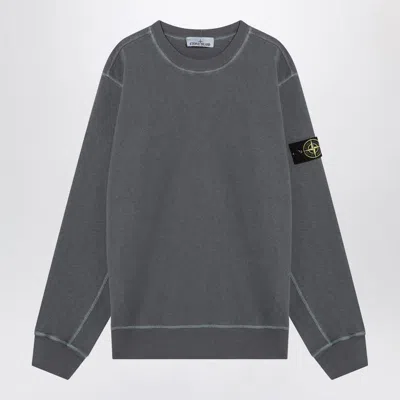 STONE ISLAND STONE ISLAND  AVIO BLUE COTTON SWEATSHIRT