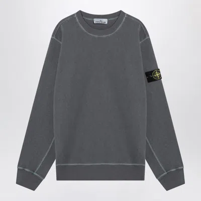STONE ISLAND STONE ISLAND AVIO BLUE COTTON SWEATSHIRT MEN