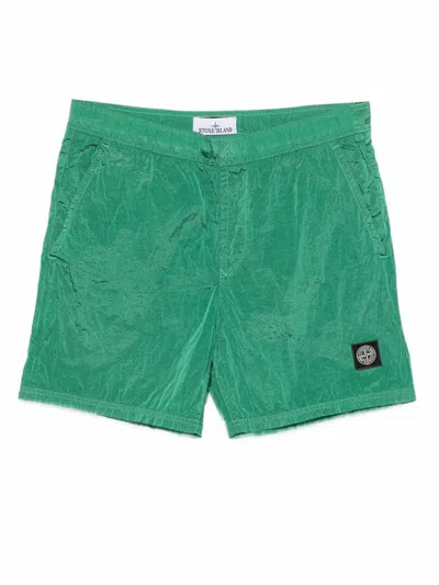 Stone Island B100003 Shorts In Green