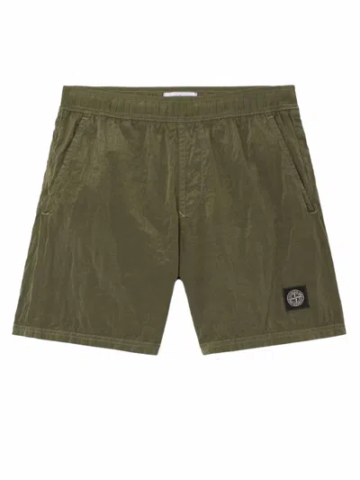 Stone Island B100003 Shorts In Green