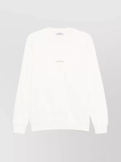STONE ISLAND BACK PRINT CREW NECK SWEATSHIRT