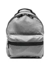 Stone Island Backpack Adjustable Straps Front Zip Pocket Handle In Gray