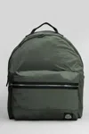 Stone Island Backpack With Front Pocket And Ripstop Lining In Green