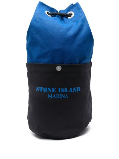 Stone Island Backpacks In Blue
