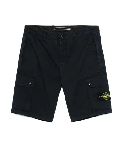 STONE ISLAND STONE ISLAND COMPASS PATCH BERMUDA SHORTS
