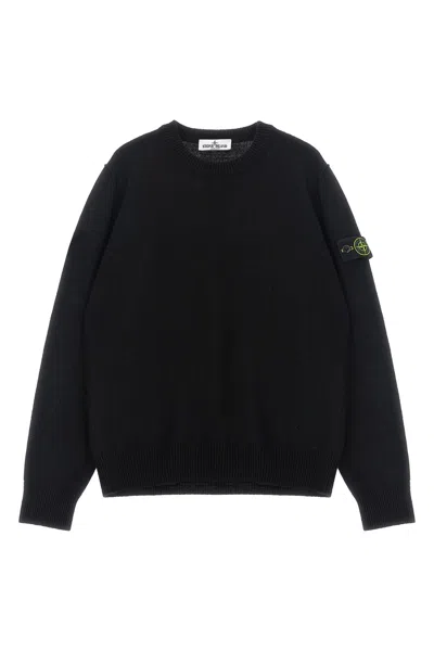 Stone Island Men Navy Blue Crew Neck Sweater In Pink