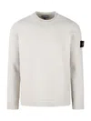 Stone Island Wool-blend Crew-neck Sweater In Neutrals