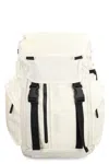 Stone Island Technical Fabric Backpack Featuring Multiple Pockets In White
