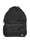 Stone Island Backpack Adjustable Straps Front Zip Pocket Top Handle In Black