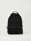 Stone Island Adjustable Strap Logo Backpack With Multiple Pockets In Black