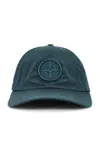 Stone Island Logo-patch Baseball Cap In Blue