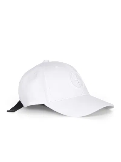 Stone Island Baseball Cap In White