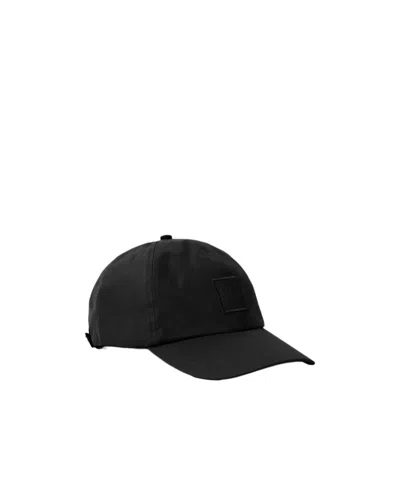 Stone Island Baseball Cap With Compass Patch In Black