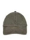 Stone Island Baseball Cap With Embroidered Logo In Green
