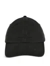 Stone Island Baseball Cap With Embroidered Logo In Black